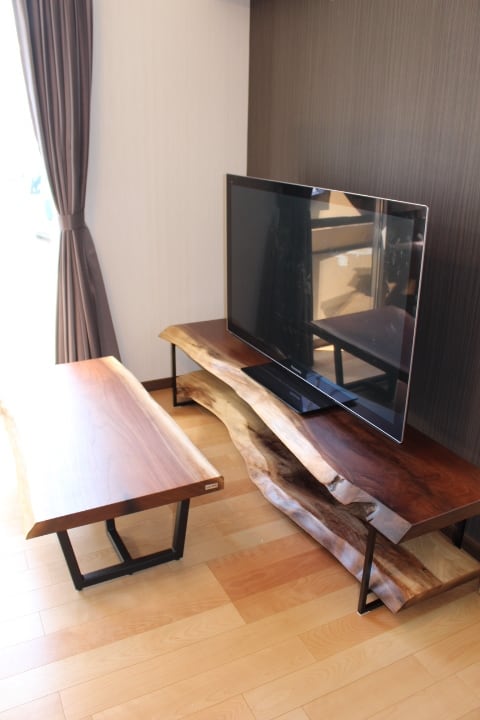 テレビボード(一枚板） オーダーイメージ | 千年家具 - 一枚板