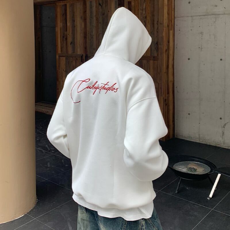 刺繍入りフーディープルオーバー C10461