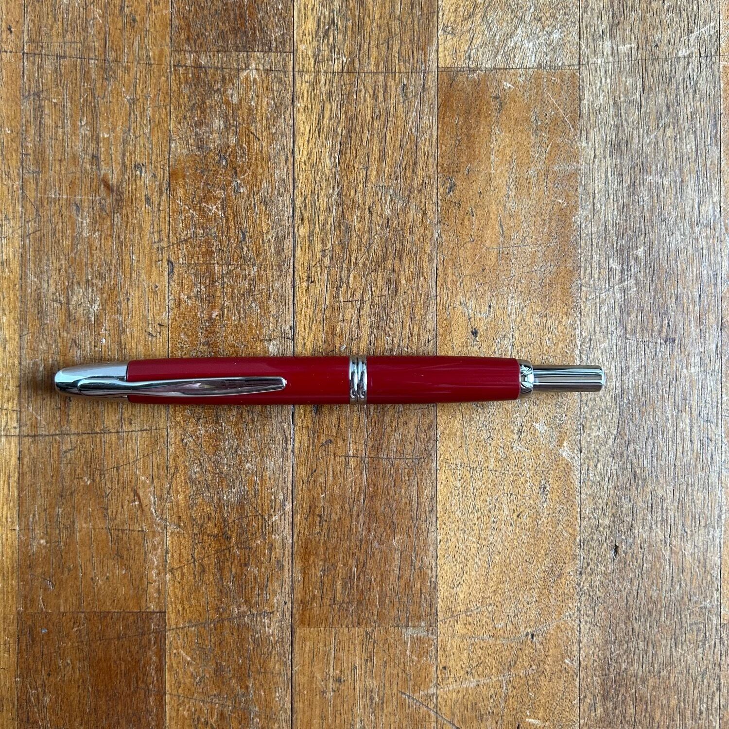 白翎 レア 万年筆 レッド ゴールドカラー キャップ 筆記未確認 PILOT キャップレス 万年筆 Japan [C2855] | 古着屋ベルエキップ