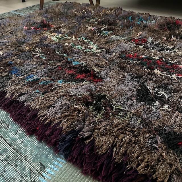 モロッコ ヴィンテージラグ MR003 | ブジャド | 109cm × 191cm