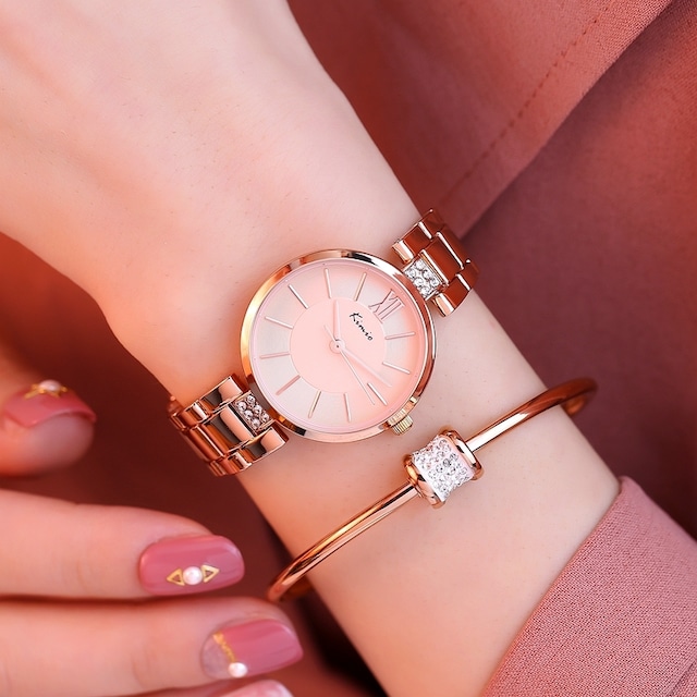 Kimio AF-6133(Pink) 腕時計　レディース
