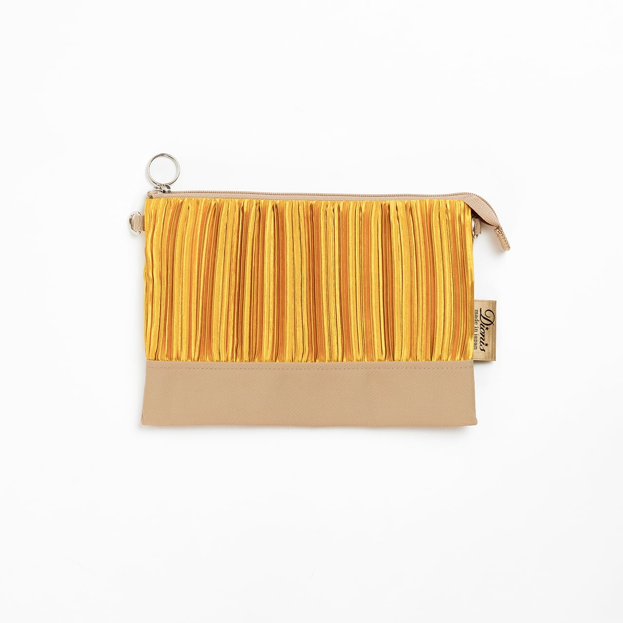 カラフルプリーツ2WAYポーチ(DSP-P912+)#102マスタード