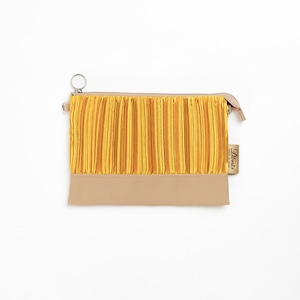 カラフルプリーツ2WAYポーチ(DSP-P912+)#102マスタード