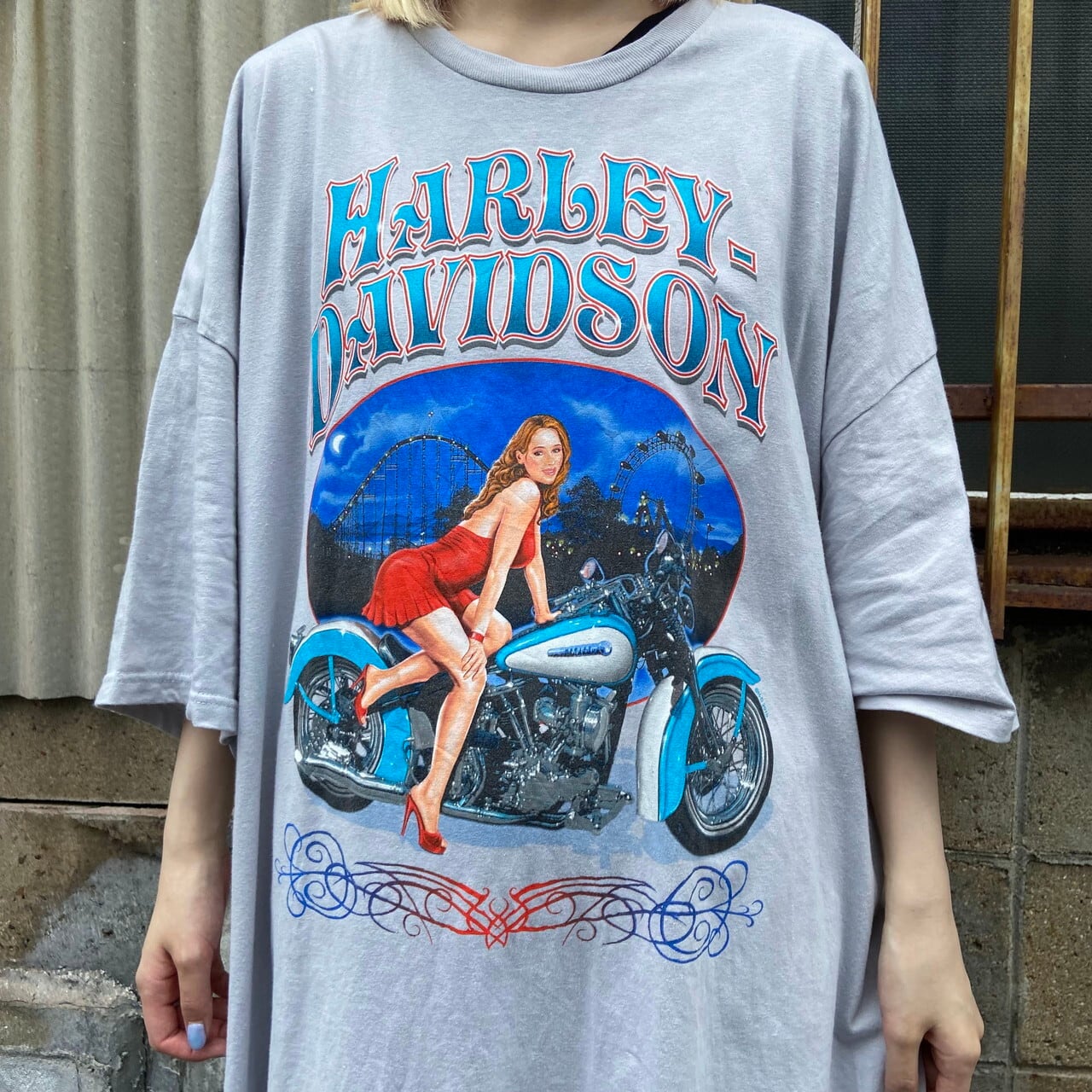 【希少】 ハーレーダビッドソン 両面プリント tシャツ イエロー 3XL