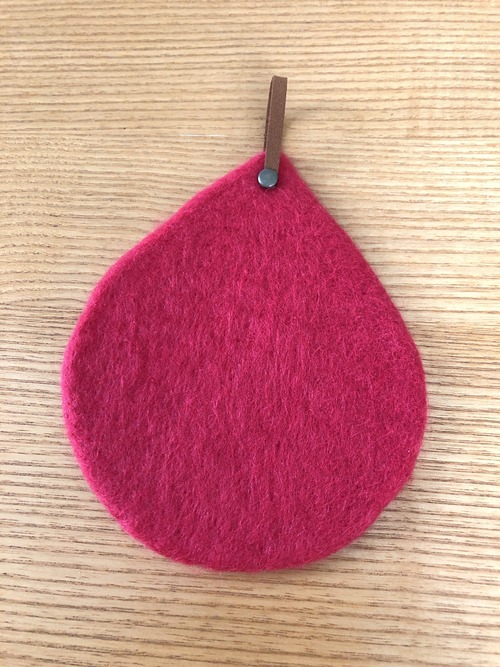 コースター (しずくの紐つき)