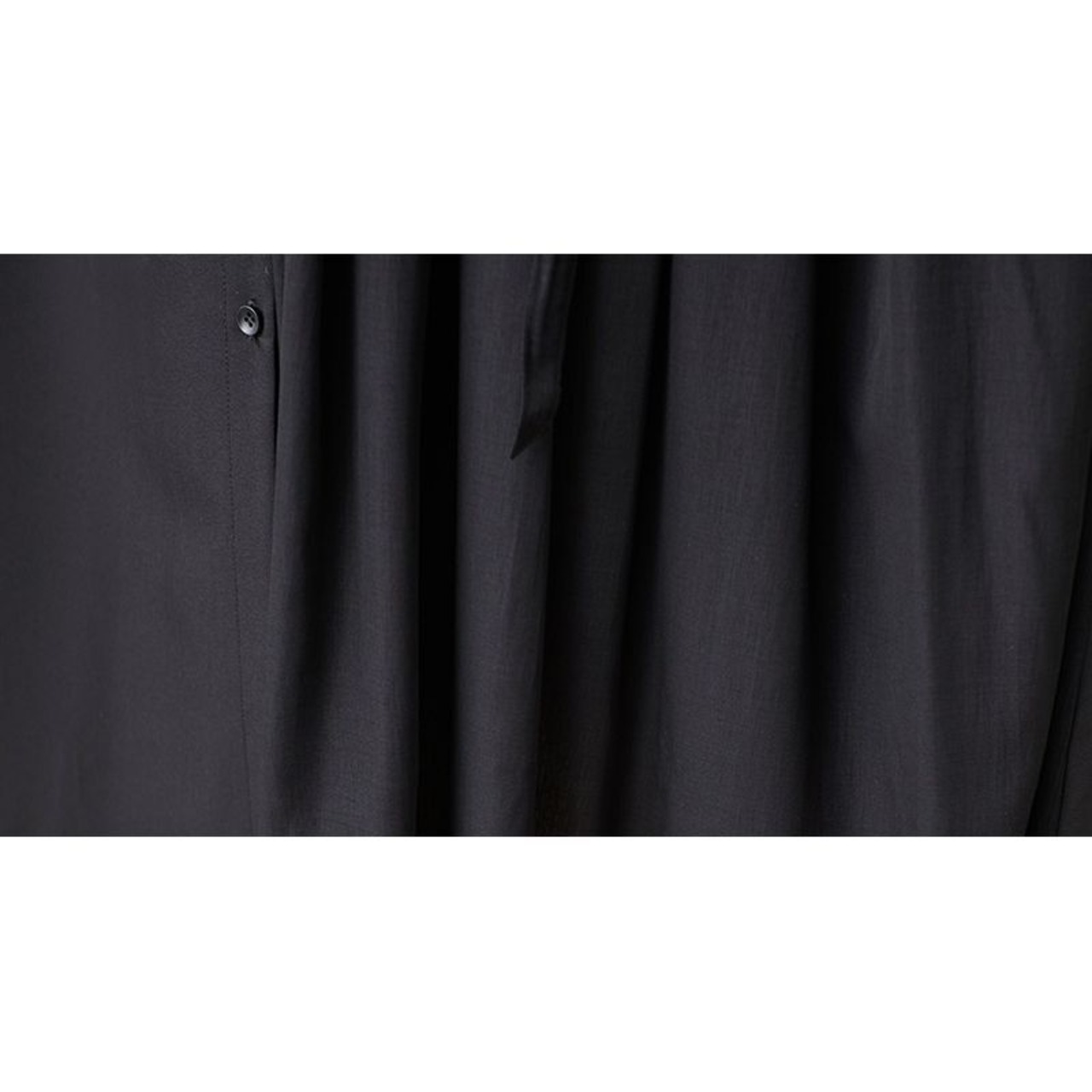 アシンメトリー プリーツ シャツワンピース  30157