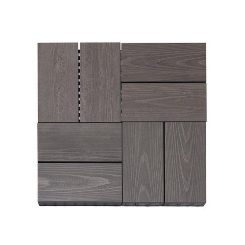 コストコ再販商品 MINO 彩木スナップデッキ４個セット 296mm×296mm×44mm KB 古木(こぼく)