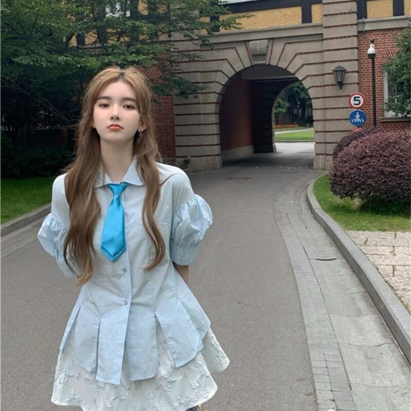 シャツ サマー薄手トップス 夏物 ブラックストロベリース4743186899