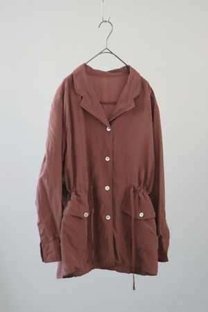 Euro silk safari shirt jacket