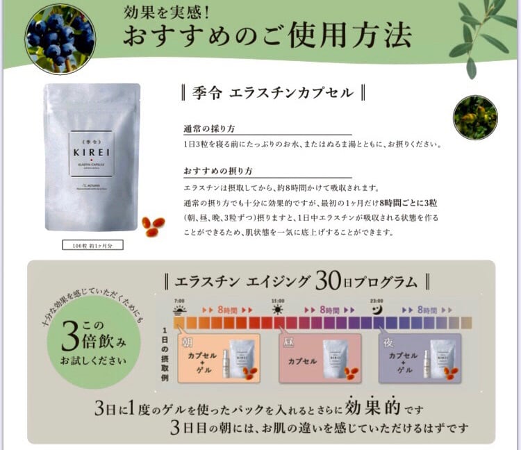 季令 エラスチン カプセル | Priha(プリハ)