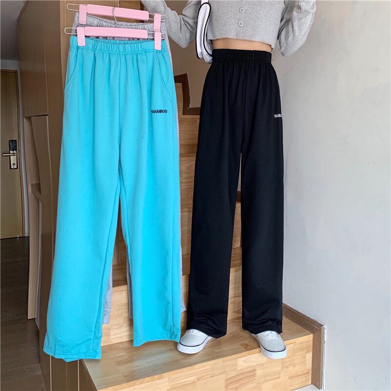 オータムウィンタールーズ薄手カジュアルパンツ ワイドレッグ 秋物 冬物 ワイドパンツ YY-ファッション44680804678