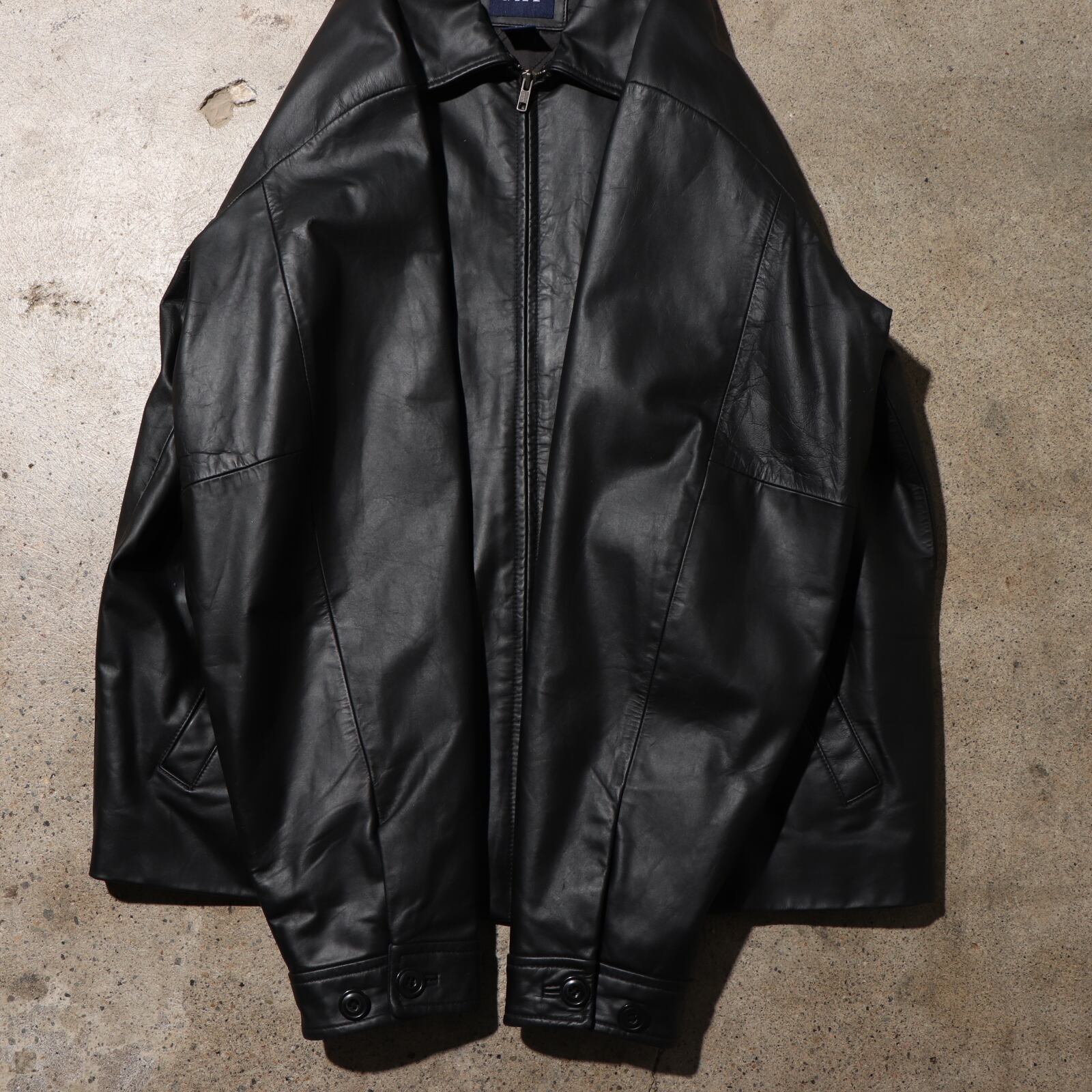 美品 L OLD GAP 90s レザージャケット オールドギャップ 黒 本革 | ENCOUNT