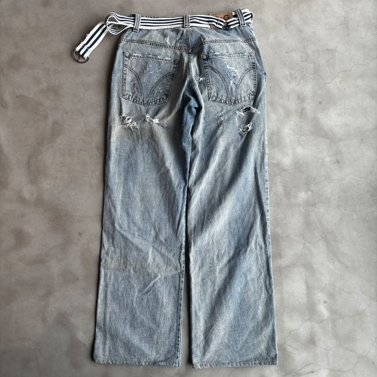 DOLCE&GABBANA, Marin Belt Denim Pants