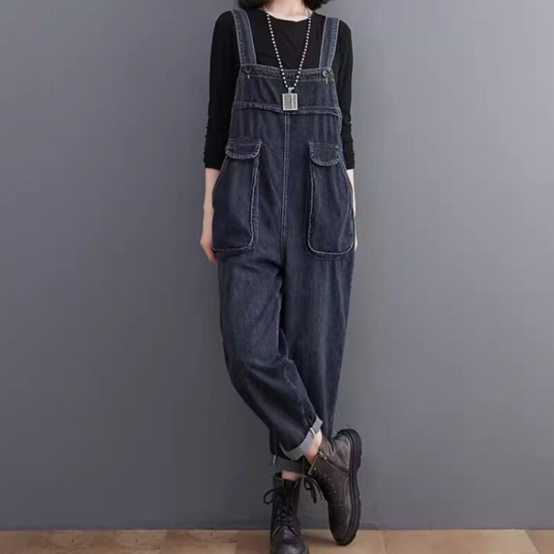 ゆったりレトロなオーバーオール 17006