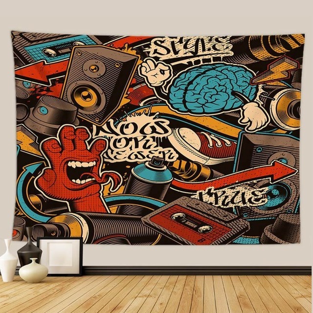 送料無料 壁掛け タペストリー グラフィティ エアロゾールアート 落書き ヒッピー スプレー おしゃれ インテリア ディスプレイ 輸入雑貨 Hachinohe Base 1518 送料無料 壁掛け タペストリー グラフィティ エアロゾールアート 落書き ヒッピー スプレー おしゃれ インテリア ディスプレイ 輸入雑貨 Hachinohe Base 1518
