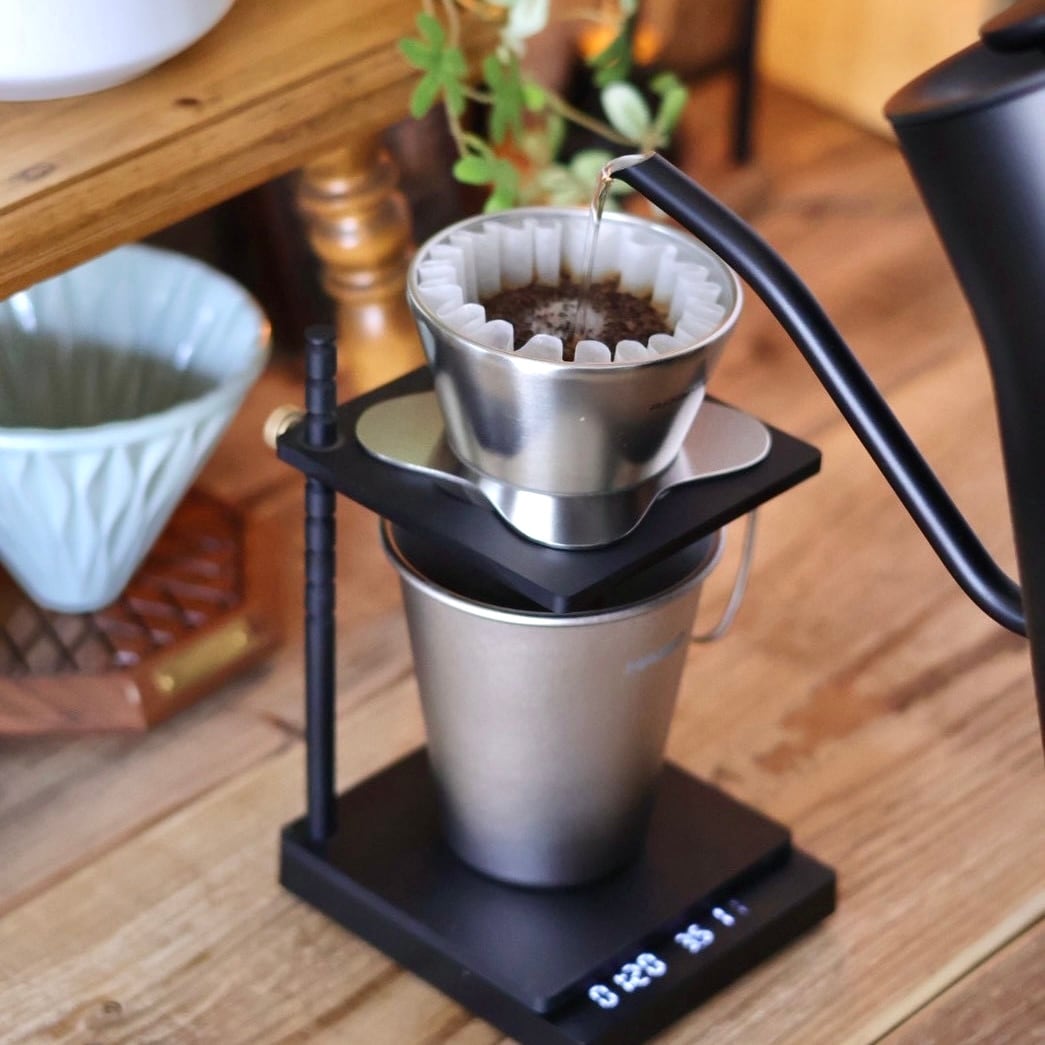 TASHINAMI PORTABLE COFFEE STAND Black | COFFEE LAB KOMAMEYA