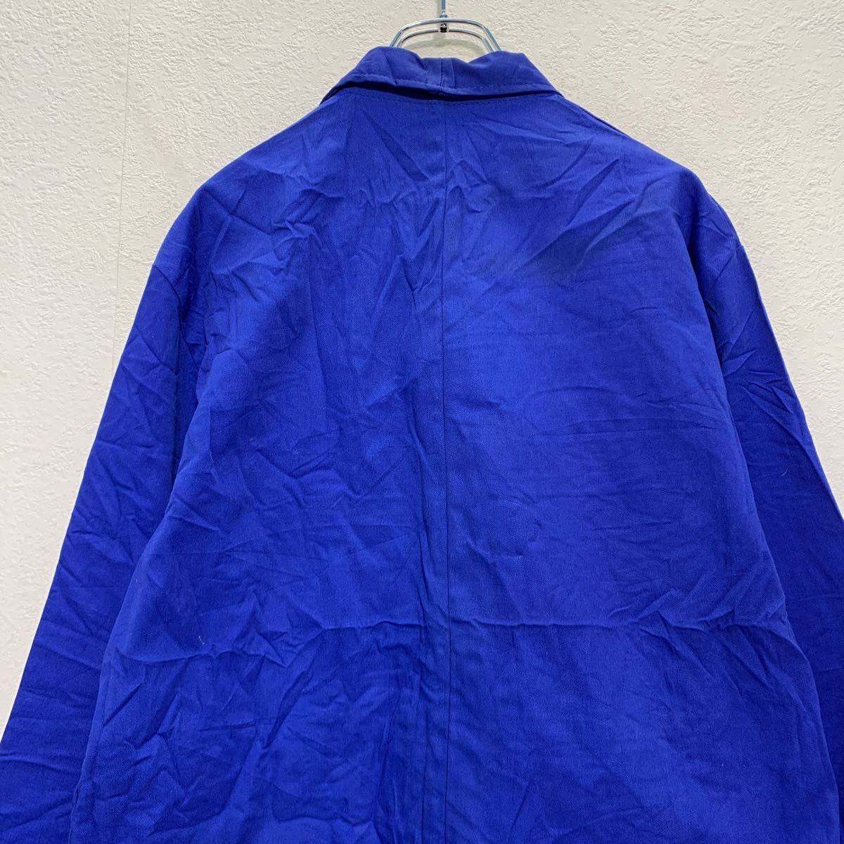 Tergal ユーロ ワークジャケット 52 XL〜 ブルー テルガル ビッグ