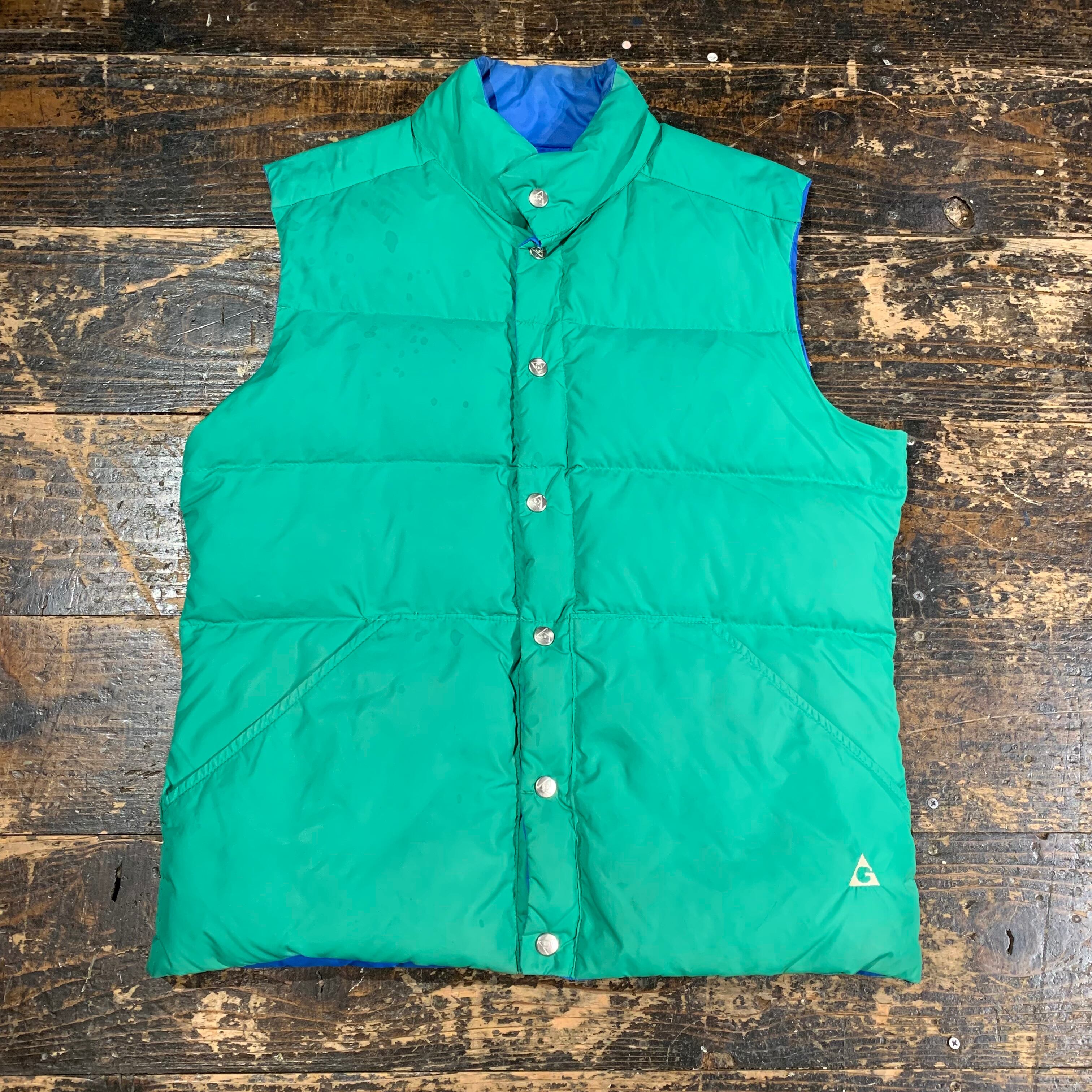 1980s GERRY reversible down vest 1980年代 ジェリー リバーシブル