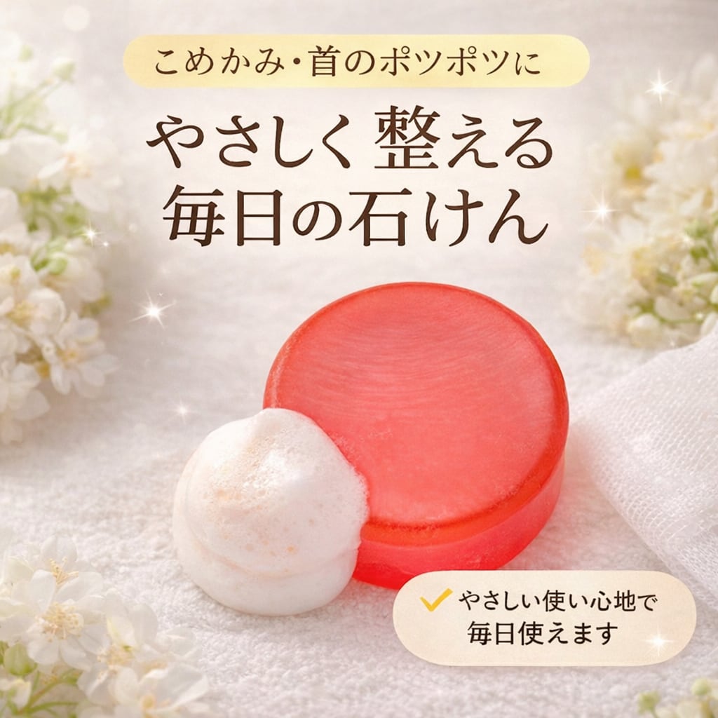 ざらつきケア・ネット付】ポラリスソープ＜枠練り石けん＞イボ取石鹸
