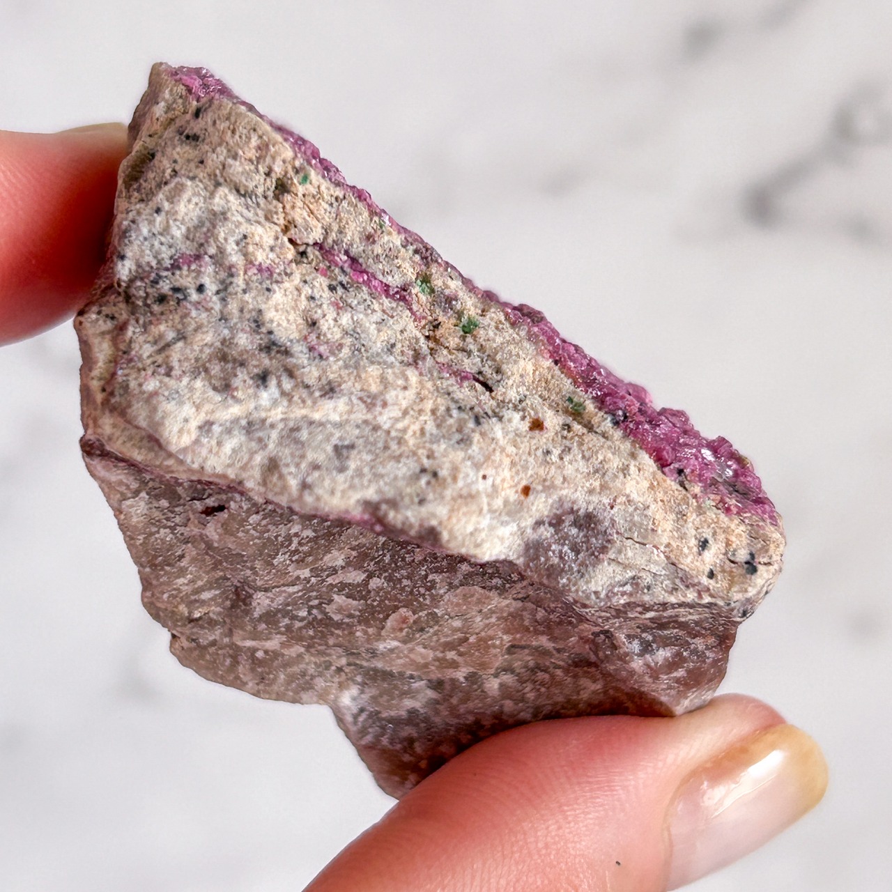 ピンクコバルトカルサイト with マラカイトB