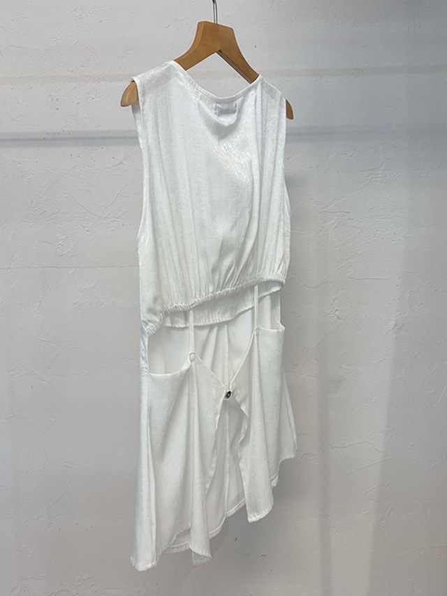 2way Drape Top / WHITE