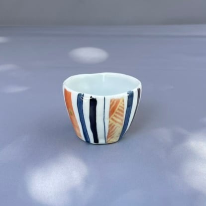 D0265 鶴我淳二朗 筑前 安野焼 淳窯 窯変天目釉 組鉢 5客 小鉢 向付 共箱 風ン谷淳窯 オンラインショップ