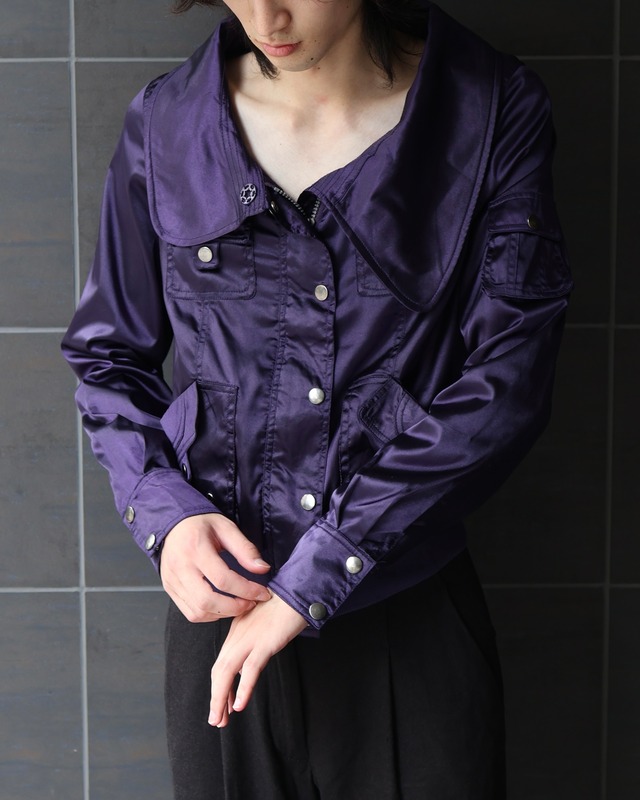short length zip snap blouson