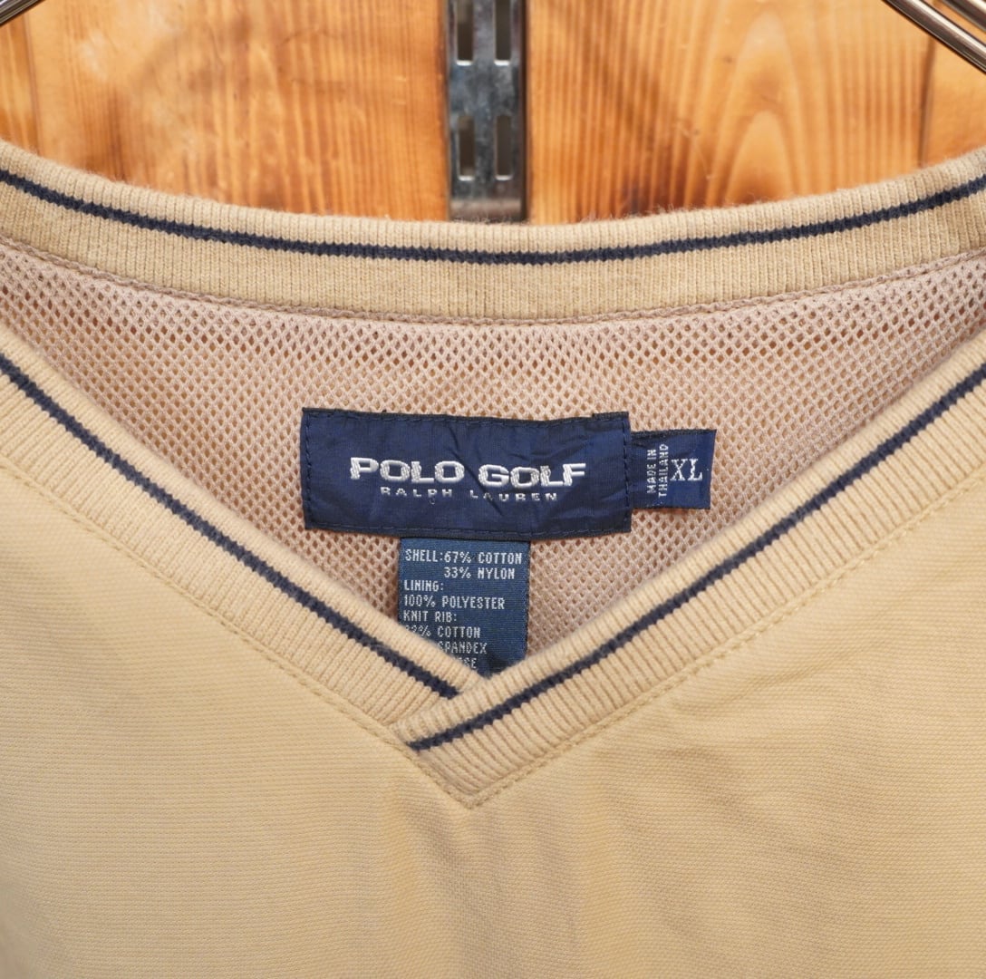 90s pologolf ralphlauren コットンナイロン ベスト XL ポロゴルフ