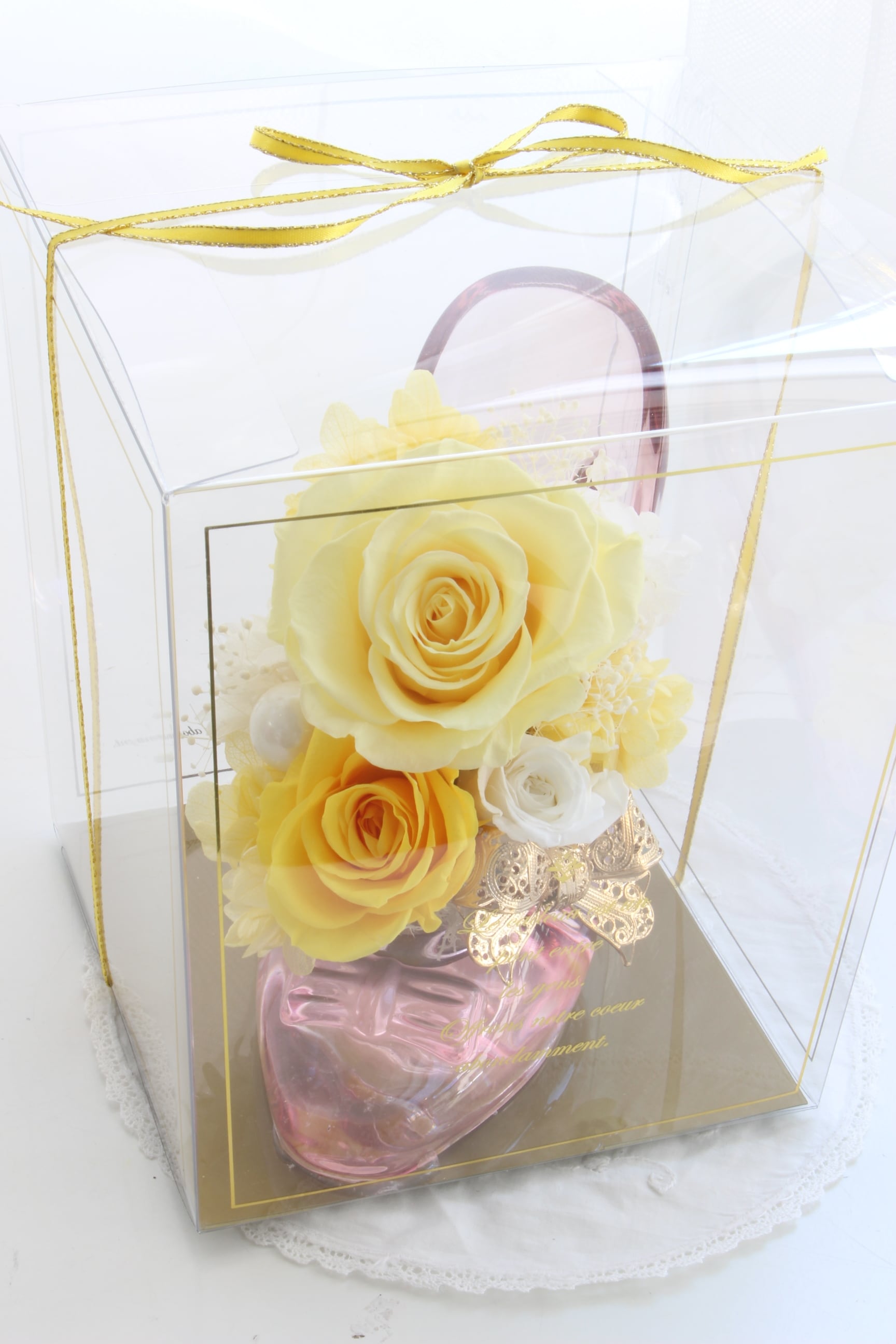 ガラスの靴アレンジメント/アクリルケース入り | 福岡のプリザーブド
