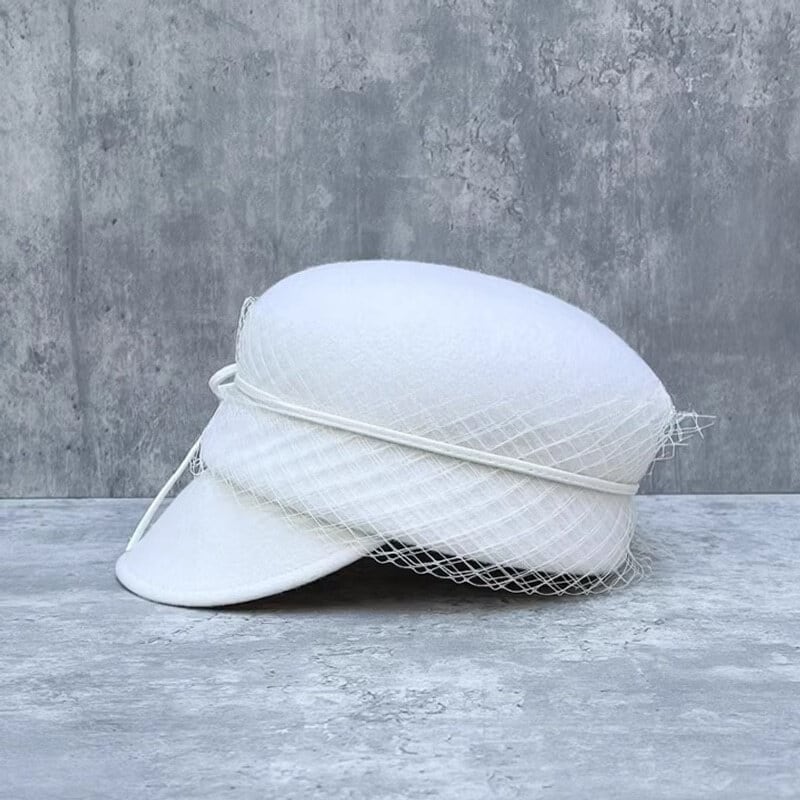 全3色チュールリボンウールキャスケット【060906】 | ROSE AURA