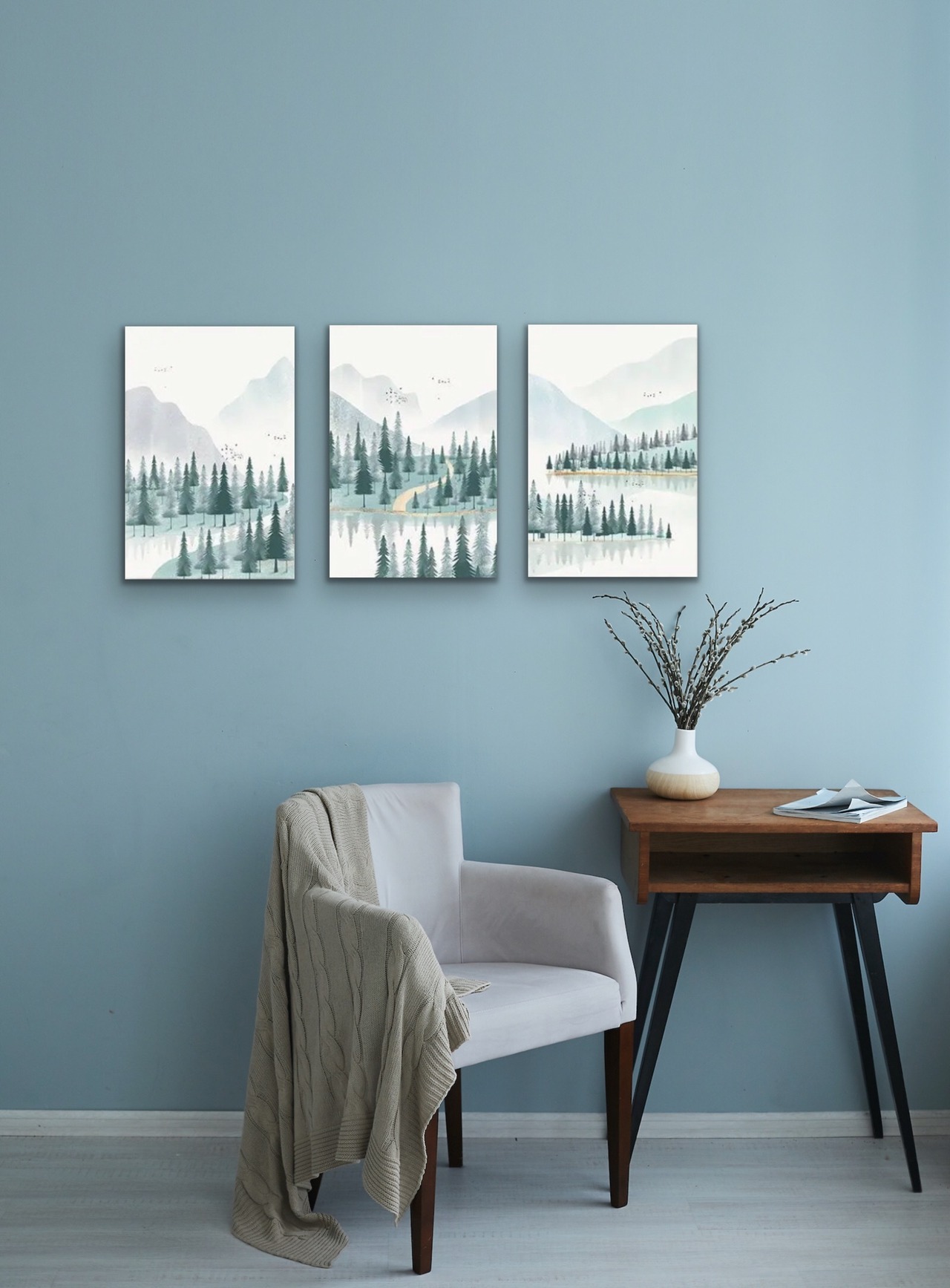 絵画/アートパネル/インテリア/モダン/北欧/おしゃれ　アートパネル 3枚セット(お取り寄せ商品)