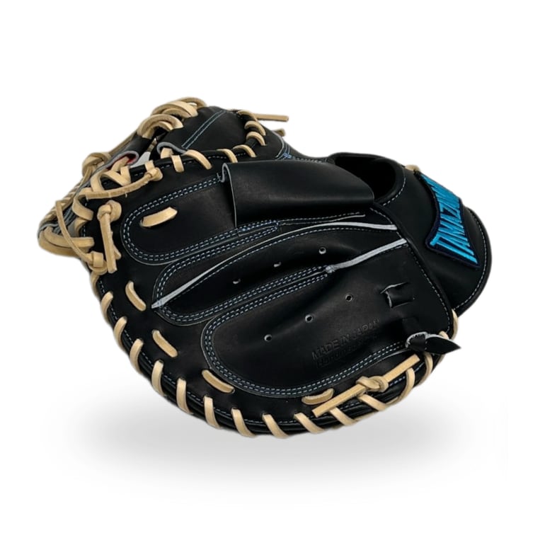 【硬式】玉澤 キャッチャーミット DELUXE TKC-HA2DX ウインドバックⅢ(本体:ネイビー 紐:キャメル)タマザワ_06