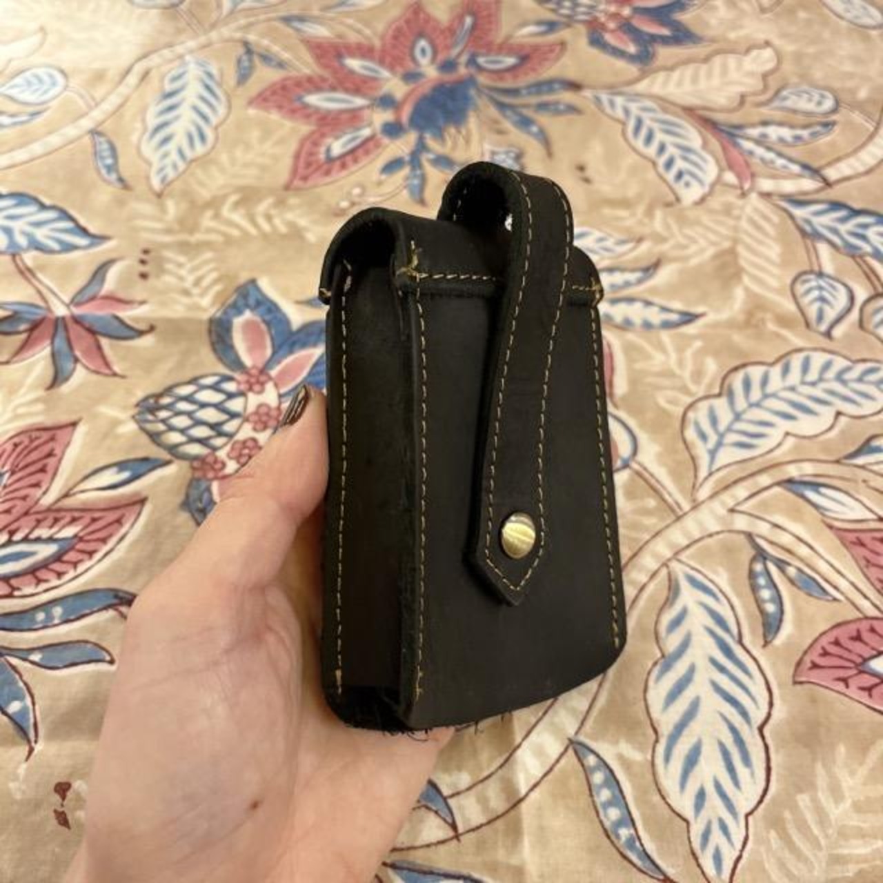 Topanga Bag　レザーキーケース　ブラック