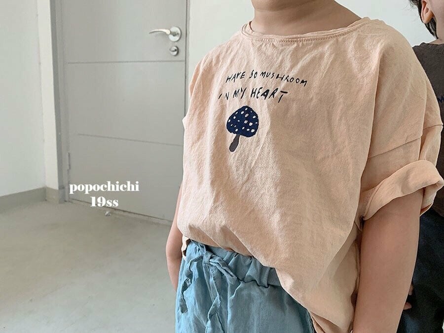 均一セール|90.100|即納|きのこTシャツ|popochichi