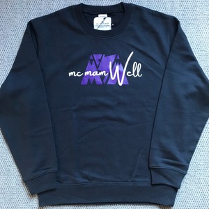 《送料込》McMamWell Print Sweat "Navy"