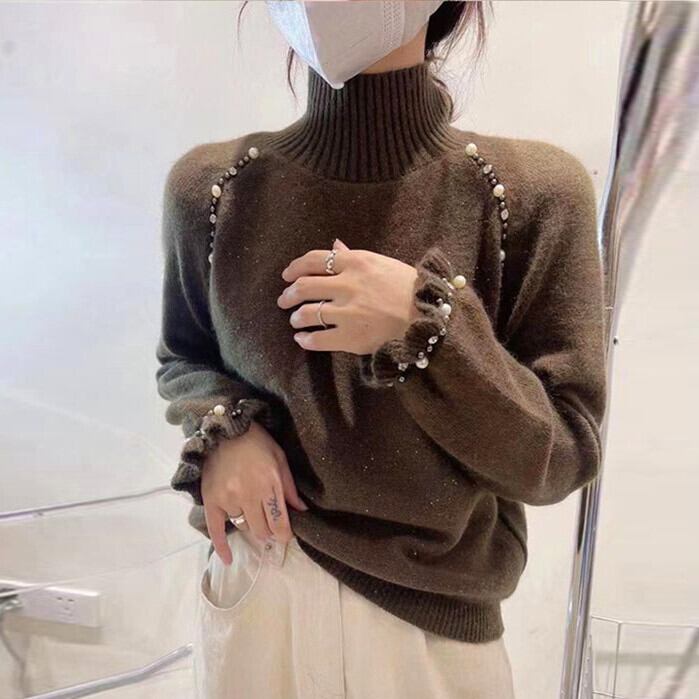 【tops】パールニットセーター M29080