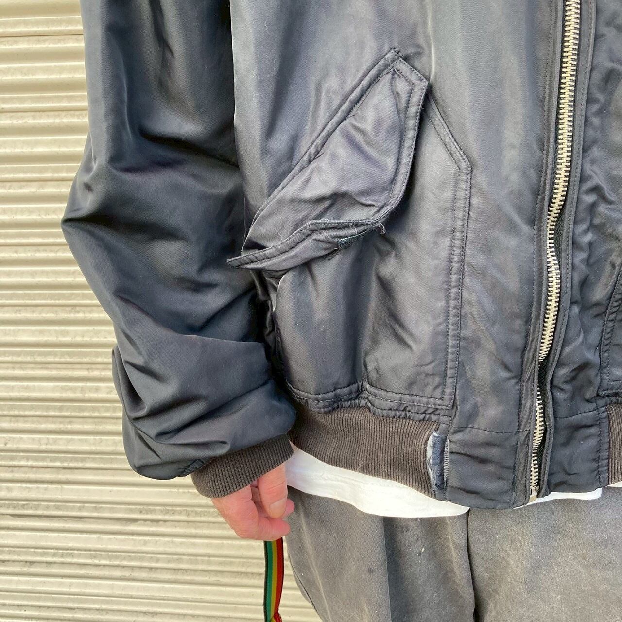 ミリタリー フライトジャケット ネイビー XLサイズ CWU vintage ミリタリー フライトジャケット ネイビー XLサイズ CWU vintage