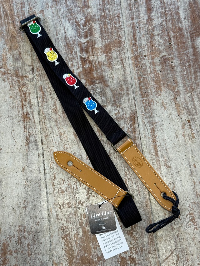 Live Line ライブライン ウクレレストラップ YUS34B-1 クリームソーダ