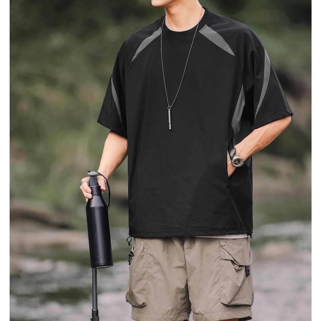 ラグランスリーブクルーネックTシャツ A18440