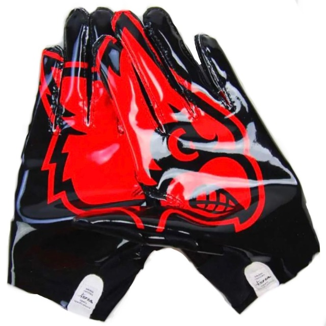 ADIZERO ルイビル NCAA PRO レッド アメフト グローブ LG