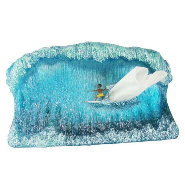 ティッシュスタンド ビッグブルーウェーブ ロータリー・ヒロ Tissue Stand Big Blue Wave
