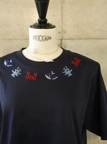 Lace Polo Shirts/Navy | PAY ID