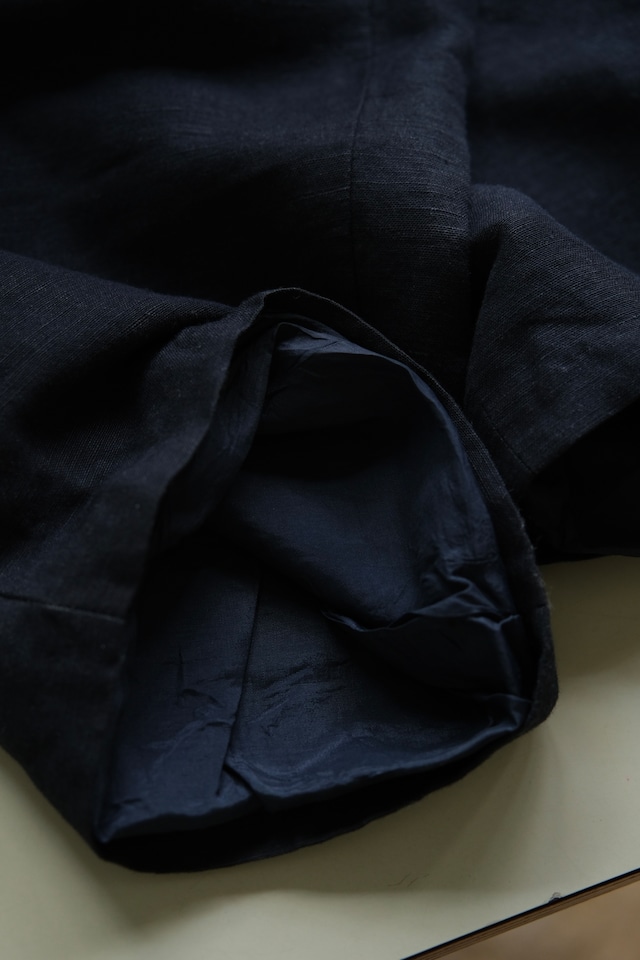 Utah/"Giorgio Sant'Angelo" 3-tuck linen trousers