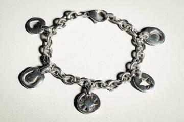 SILVER925 S FOOK PIG NOSE DESIGN BIG CHAIN BRACELET /シルバー 