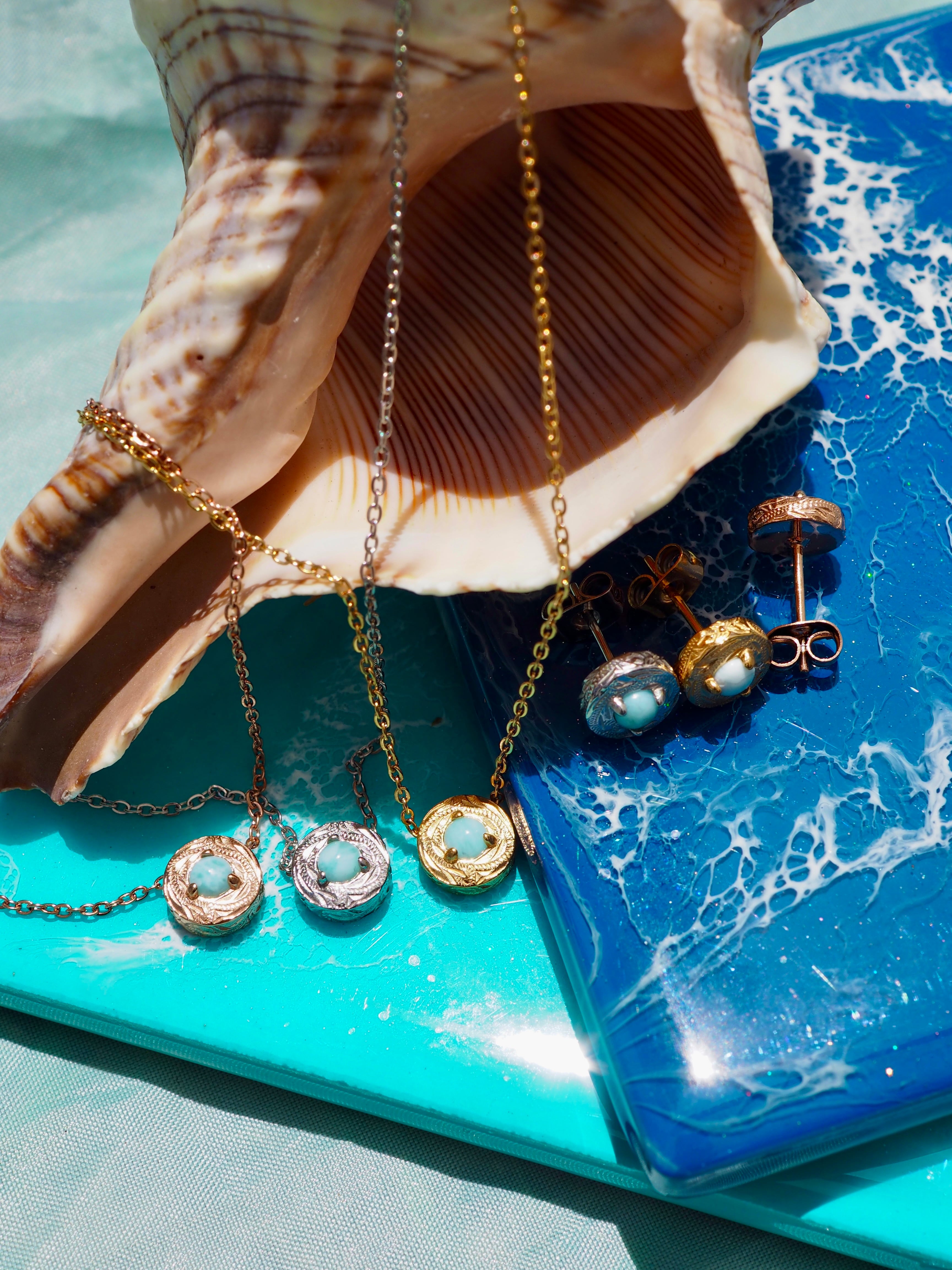 ハワイアン・ラリマー・ネックレス | Lana Jewelry
