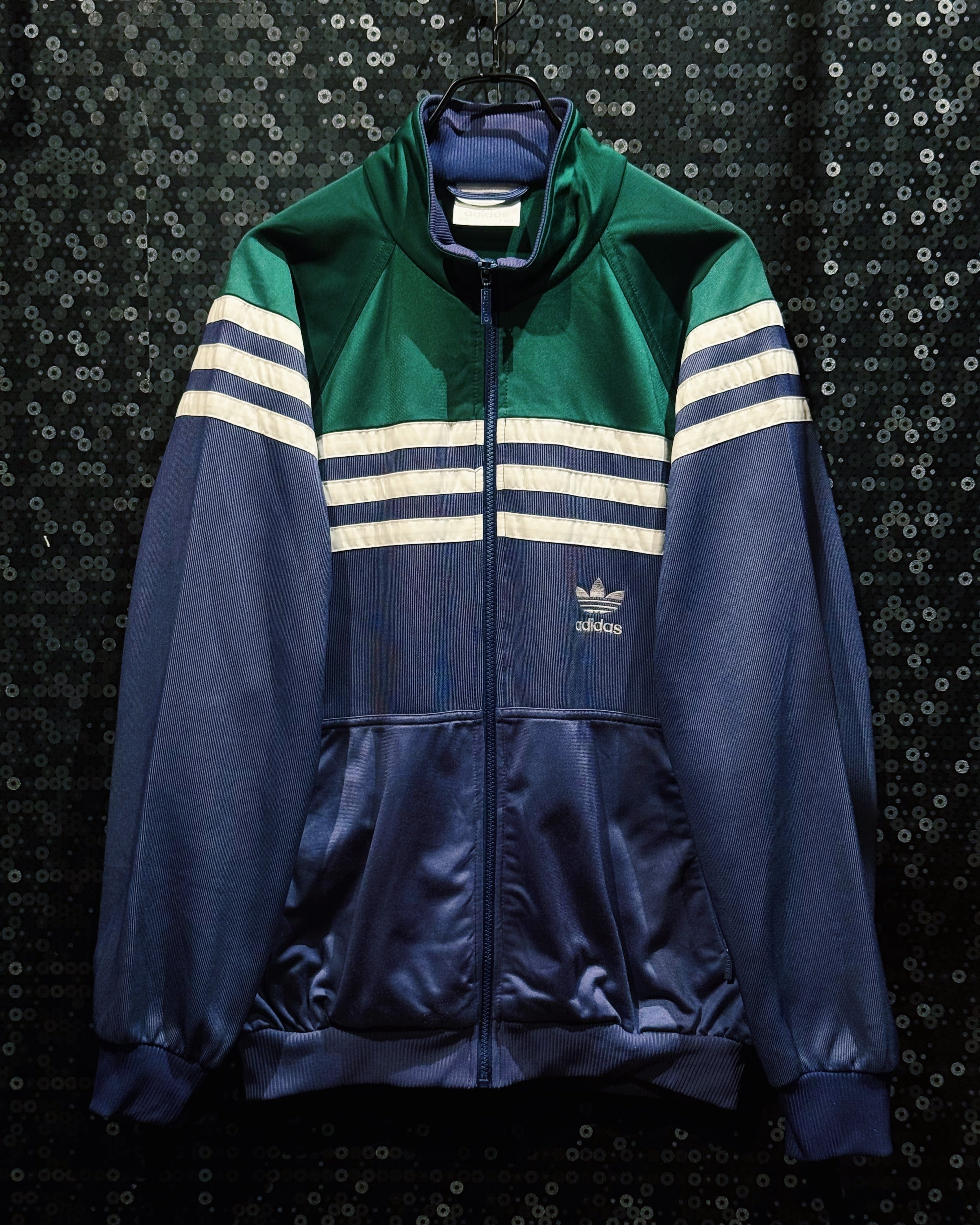 【ÆIEM】"adidas Originals"vintageTrefoil Track Jacket Navy × Green × White