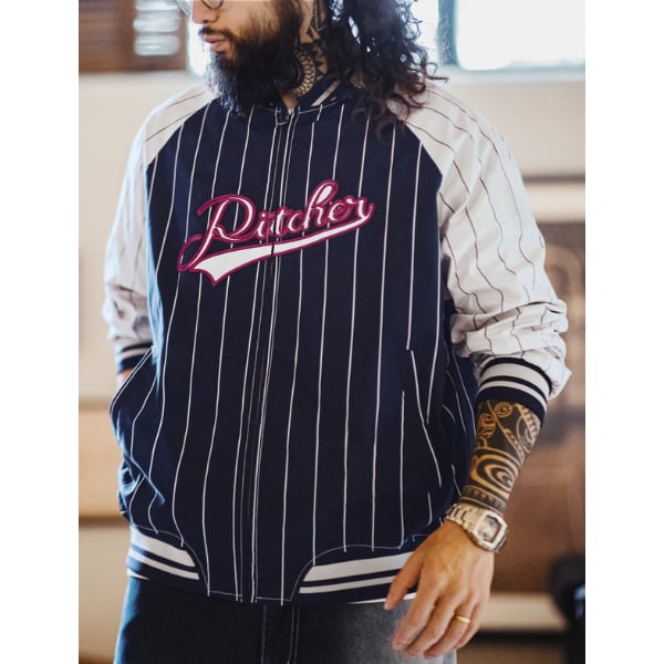 Front pocket design jacket P1025