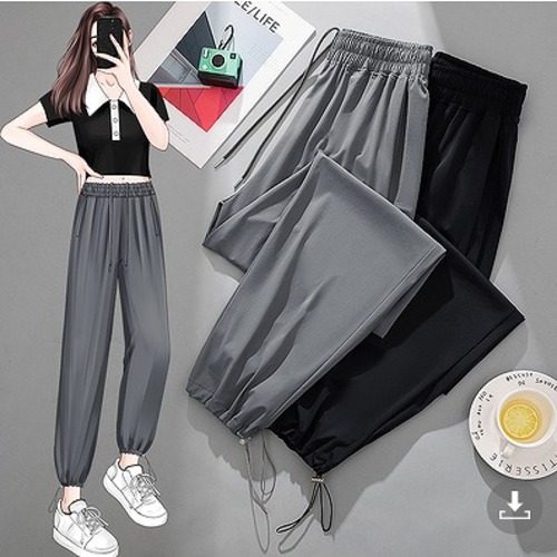 【大きいサイズM-4XL】【春夏新作】ファッションパンツ♪ブラック/グレー2色展開◆#seaoio-213727