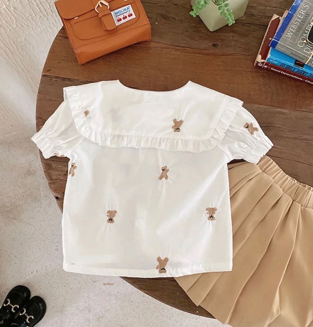 くまのブラウス&スカート