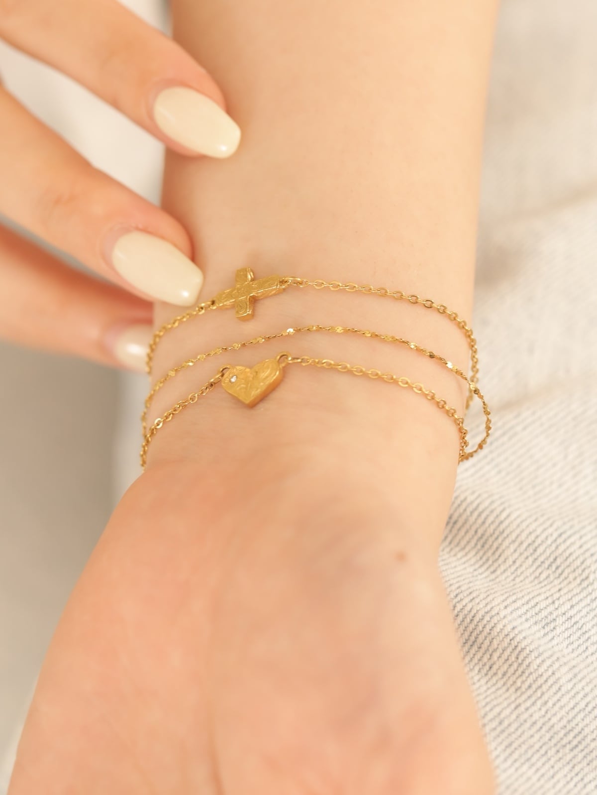 9/30新入荷】316L hawaiian zirconia heart bracelet #b06 | rani